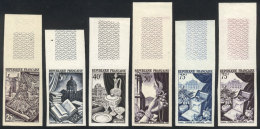 Yvert 970/974, 1954 Jewelry And Luxury Products, Imperforate PROOFS Of The Set (the High Value In 2 Different... - Other & Unclassified