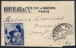 Very Little Wrapper With Printed Advertisement, Used Stampless In Paris On 5/JUL/1901, VF! - Autres & Non Classés