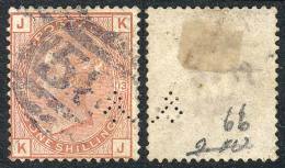 Sc.65, 1873/80 1Sh. Salmon, With Small Perfin, Fine Quality, Catalog Value US$700. - Sonstige & Ohne Zuordnung
