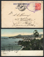 Postcard (Madeira: Funchal From The East) Sent To Argentina, Franked With British Stamp Of 1p., With Violet Cancel... - Autres & Non Classés