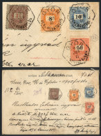 Cover With Declared Value Sent From Györ To Papa On 8/JUN/1898, With Spectacular Postage Of F. 3.68, (Yvert 36... - Sonstige & Ohne Zuordnung