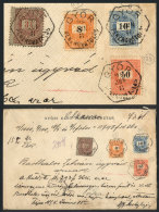 Cover With Declared Value Sent From Györ To Papa On 8/JUN/1898, With Spectacular Postage Of F. 3.68, (Yvert 36... - Other & Unclassified