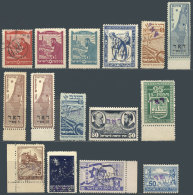 Lot Of Interesting Cinderellas With Overprints For Postal Use, Most MNH And Of Excellent Quality, Low Start! - Lots & Serien