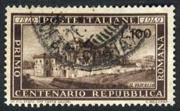 Sc.518, 1949 100L. Repubblica Romana Used, VF Quality, Catalog Value US$125. - Non Classés