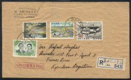 Registered Airmail Cover Sent From Yahata To Argentina On 8/NO/1960 With Nice Postage, VF! - Sonstige & Ohne Zuordnung