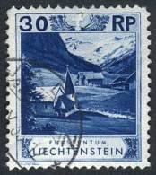 Sc.99a, 1930 30Rp. With The Very Rare Mixed Perforation 11½ X 10½, Used In Vaduz, Little Defect On... - Sonstige & Ohne Zuordnung