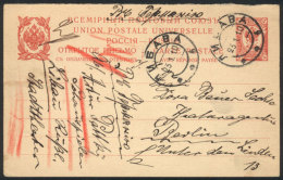 4K. Postal Card (PS) Of Russia Sent On 23/JA/1910 From LIBAU To Germany, VF Quality! - Lituanie