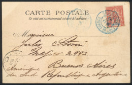 PC (view Of La Place Bertin, Fontaine Agnes, Saint-Pierre), Franked By Sc.39, Sent From Fort De France To Argentina... - Sonstige & Ohne Zuordnung
