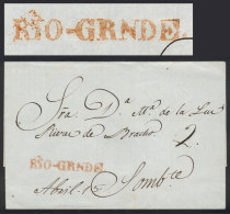 Undated Folded Cover With Red Straightline "RIO-GRNDE" Mark Very Well Applied + "2" Rating In Pen, Excellent... - Mexiko