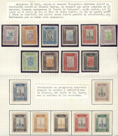 VERACRUZ SET: Unissued Set Of 10 Values, Printed Circa 1915 At The Start Of The Revolution Of Gral. Carranza... - Mexiko