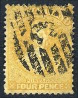 Sc.35a, 4p. With Star Watermark, Orange-yellow, Used, VF Quality, Rare, Catalog Value US$1,100. - Sonstige & Ohne Zuordnung