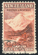 Sc.83, 1898 Mount Cook 5sh. Unwatermarked, Used, VF Quality, Catalog Value US$550. - Sonstige & Ohne Zuordnung