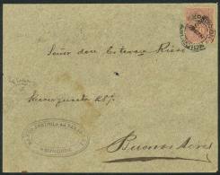 Front Of Cover Sent By The Banco Agrícola Del Paraguay In Asunción To Argentina On 23/MAY/1897,... - Paraguay