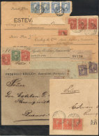 7 Fronts Of Covers + 1 Large Fragment, Sent To Argentine Between 1896 And 1897 With Nice Postages, But ALL WITH... - Paraguay