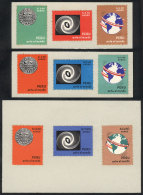 Sc.C206/208, 1967 Photo Expo "Perú Ante El Mundo", TRIAL COLOR PROOFS In The Adopted Colors And Each Value... - Peru