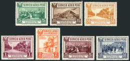 Sc.C6/C12, 1935 Lima 400 Years, Cmpl. Set Of 7 Values, Mint With Tiny Hinge Marks, VF Quality, Catalog Value US$62+ - Peru