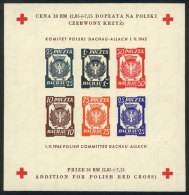 Souvenir Sheet Issued In 1945 For The Red Cross, Issued Without Gum, VF Quality! - Other & Unclassified