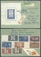 Registered Cover Franked By Sc.1252/9 IMPERFORATE + C57 (Stamp Centenary), Sent To Argentina With Special Cancel,... - Sonstige & Ohne Zuordnung