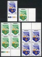 Sc.603/4, 1983 Rotary And Fish, Set Of 2 Values + Blocks Of 4, VF Quality, Catalog Value US$27. - Sénégal (1960-...)