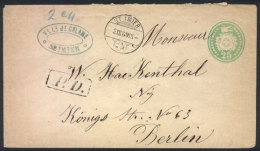 4 Covers (PS) Used Between 1869 And 1873 (in 2 Of Them The Additional Franking Is Missing), With Interesting Postal... - Autres & Non Classés