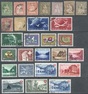 Interesting Lot Of Stamps Of Varied Periods, Used Or Mint (without Gum, With Gum And Hinge Remnants, And Some MNH),... - Sonstige & Ohne Zuordnung