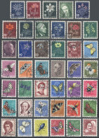 Pro Juventute 1946/51 + 1954/56, Used, Almost All Of Very Fine Quality, Yvert Catalog Value Euros 125+ - Autres & Non Classés