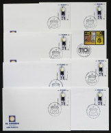 TOPIC FOOTBALL/SOCCER: 8 FDC Covers Of Year 2001 (7 Duplicates), Excellent Quality! - Uruguay