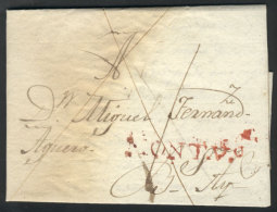 Entier Letter Sent To Buenos Aires On 23/MAY/1810 (only 2 Days Before The May Revolution!!), With "MONTEVº"... - Uruguay