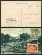 PC Sent By Airplane From Montevideo To Buenos Aires On 18/JUL/1930, VF Quality! - Uruguay