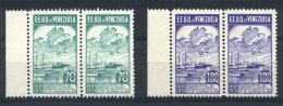 Yvert 64A/65A, 1936 "Nacionalización", Compl. Set Of 2 Unissued Values, Mint Never Mint Pairs, Superb, Very... - Venezuela