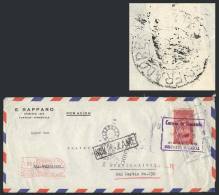 Airmail Cover Franked With 90c. And Posted To Argentina On 31/OC/1949 With Incomplete Address: "Gustavo Rappard,... - Venezuela