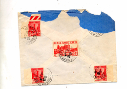 Lettre Cachet Tunis Sur Mosquee Ruine - Covers & Documents