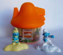 Figurines Primes Mc Donald's Schtroumpfs Maison Orange 2017 - Playmobil