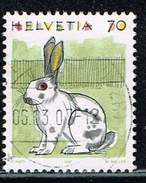 Schweiz 1991, Michel# 1436 O Domestic Rabbit (Oryctolagus Cuniculus Domesticus) - Used Stamps
