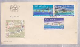 BRIDGES  COVER FDC ROMANIA , BRIDGES ROMANIA, BULGARIA.. - FDC