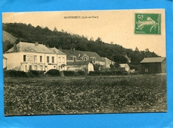 MONTRIEUX-Café Lehoux-à La Bonne Matelote-Perruquier--édition-a Voyagé En 1916 - Other Municipalities