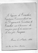 Naissance Jacques De Touchet Fils Georges Capitaine Commandant 8 Dragons & Le SERGEANT De MONNECOVE 13/10/1890 Meaux - Nacimiento & Bautizo