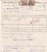 N° 142 / Contrat Fourniture  Electricité  Envoyé De Charleroi En Recommandé  ( Complet Trop Grand Pour Le Scan ) - 1915-1920 Albert I