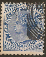 NZ 1882 8d SSF P12x11.5 SG 202 U #ZS846 - Used Stamps