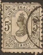 NZ 1882 5d SSF P10 SG 2231 U #ZS852 - Used Stamps