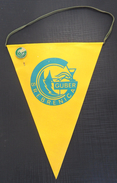 FK GUBER SREBRENICA, BOSNIA FOOTBALL CLUB, CALCIO OLD PENNANT, SPORTS FLAG + PIN - Abbigliamento, Souvenirs & Varie