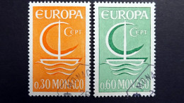 Monaco 835/6 Oo/used, EUROPA/CEPT 1966 - Usados