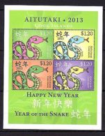 Aitutaki 2013 Year Of The Snake MNH - Unclassified
