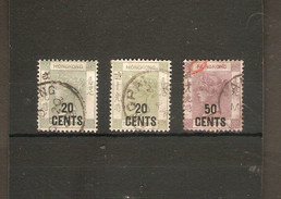 HONG KONG 1891 SG 48, 48a, 49 FINE USED Cat £32+ - Used Stamps