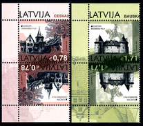 LATVIA/Lettland  EUROPA 2017 "Castles" Set Of 2v**TETEBECHE PAIRS - 2017