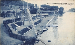 95-PERSAN-BEAUMONT- LA PLAGE ET LE TOBOGGAN - Persan