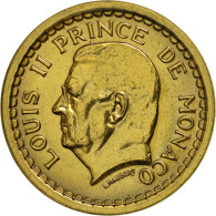 Monnaie, Monaco, Louis II, 2 Francs, 1943, SUP, Aluminum-Bronze, KM:121a - 1922-1949 Louis II
