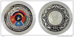 2015 Kazakhstan Kasachstan - Eurasian Economic Union (EAEU Or EEU),Silver Proof - Flags - FREE SHIPPING - Kazachstan