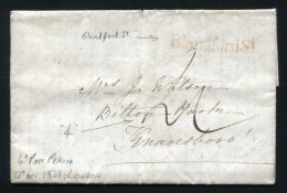 GB LONDON 4d POST BLANDFORD STREET 1839 QUEEN VICTORIA - ...-1840 Prephilately