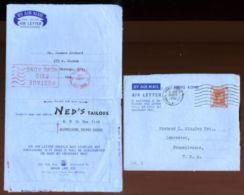 HONG KONG AIR LETTERS 1950 AND 1967 - Ganzsachen